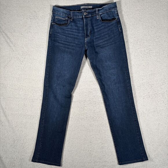 Joe’s Jeans Mens Size 31 Dark Wash Whiskers Seat Fading Slim Boot Fit 32x29 Blue - Picture 1 of 13